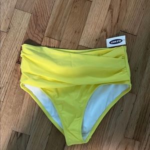 High waisted swim bottoms